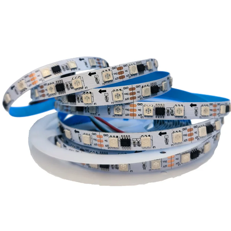 Гибкая интеллектуальная Бытовая лампа с WS2835 12 В пиксель Rgbic 5050 rgb светодиодные полосы света