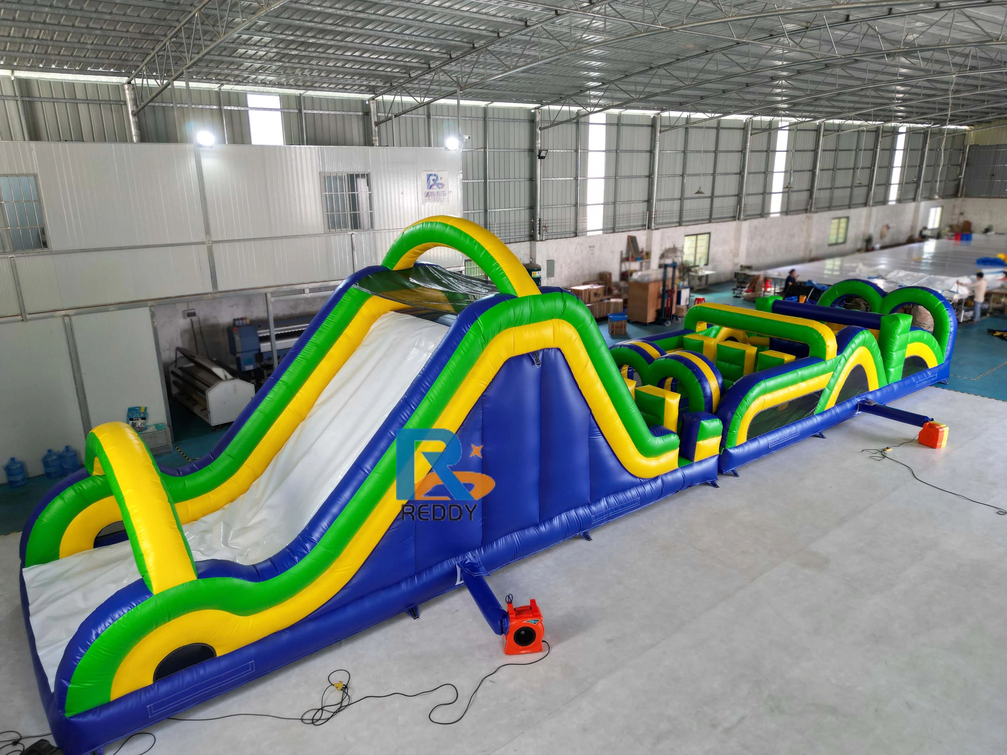 Customized Commercial Inflatable Bouncy Obstacle Course Playground Exciting Fun for All Ages