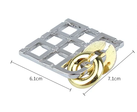 C01529-C01533 Other Educational Toys Iron Wire Lock Cast Puzzle Rattle Marble Metal Brain Teaser Children