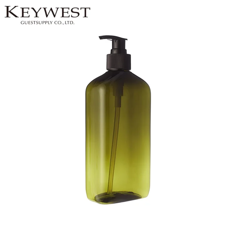 
China manufacturer 500ml empty PET plastic handwash shampoo lotion bottle with lotion pump 
