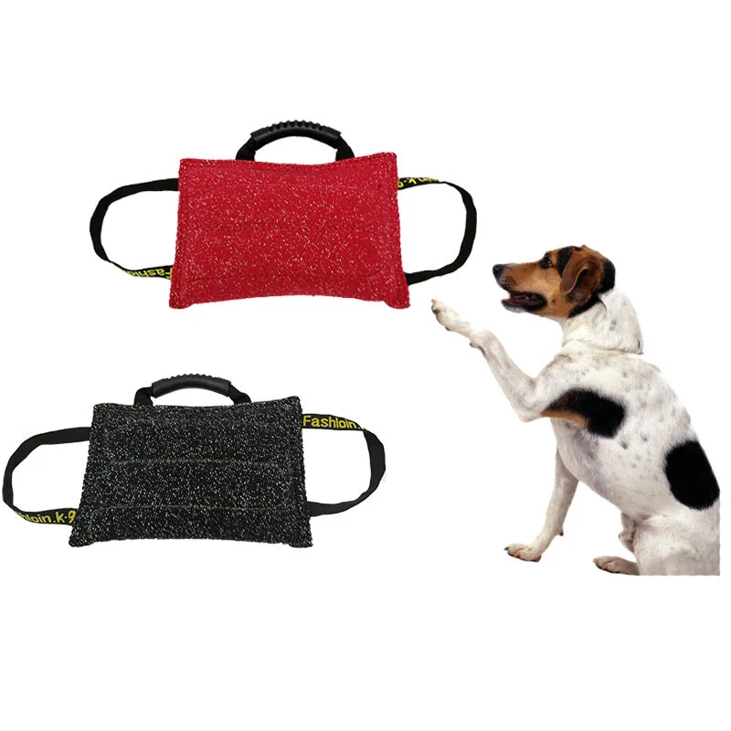 
Manufacture Jute K9 Durable Dog Professional Training Toy Linen Dog Bite Pillow Dog Bites Toy 