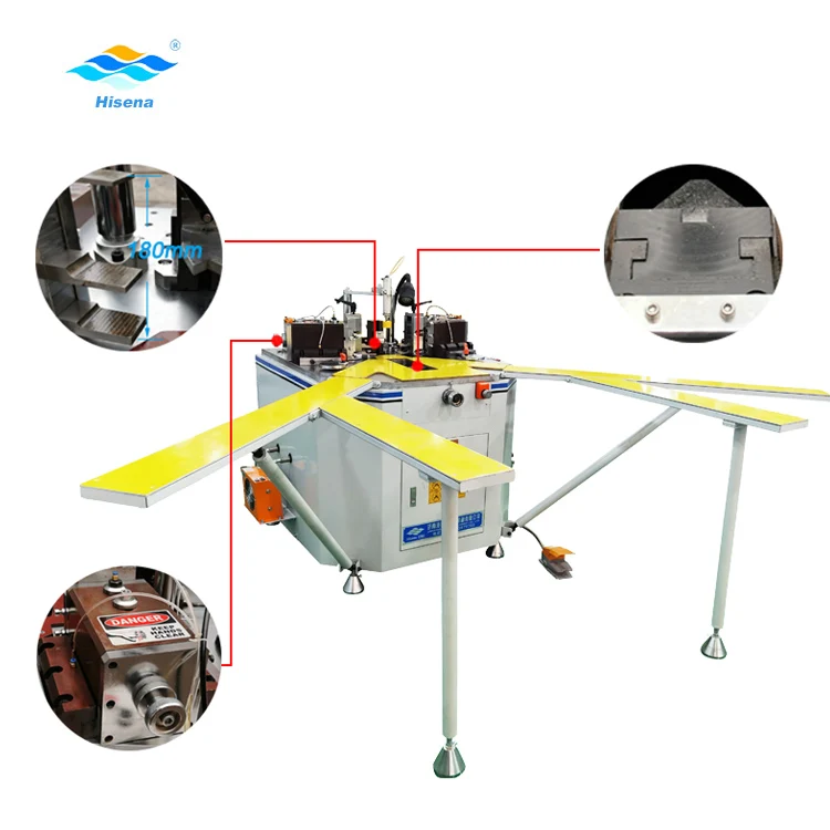 3 options of corner crimping machine for aluminum windows and doors manufacturing