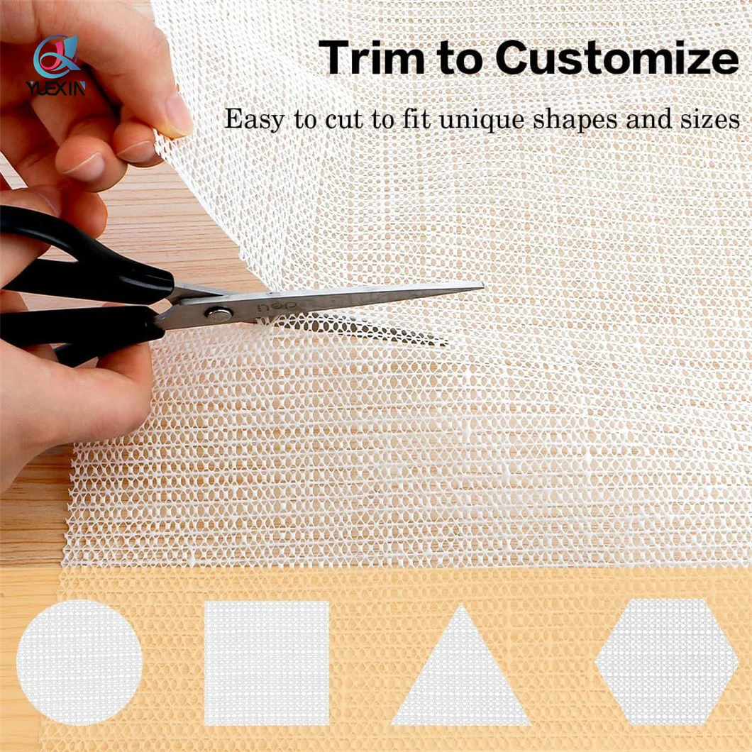 Non-Adhesive Durable PVC Non-Slip Rug Pad for Hard Floors shelf liner mat Kitchen Carpet Underlay Grip Pad