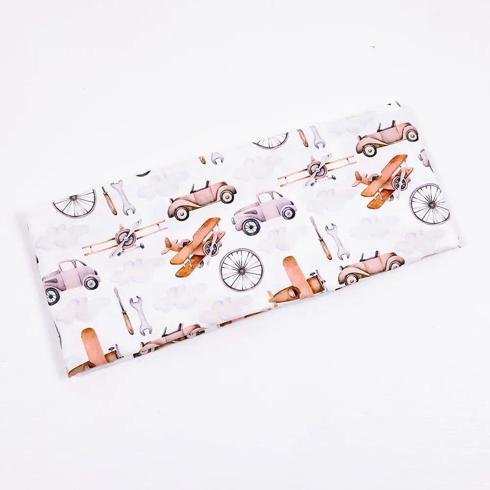 Happy flute safe 70%bamboo+30%cotton poplin digital printed high-density muslin fabric