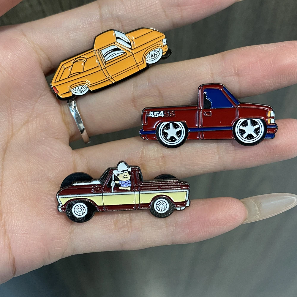 High Quality Personalized Metal Crafts Custom Logo Truck Car Pin Badge Soft Enamel Lapel Pin For Clothes