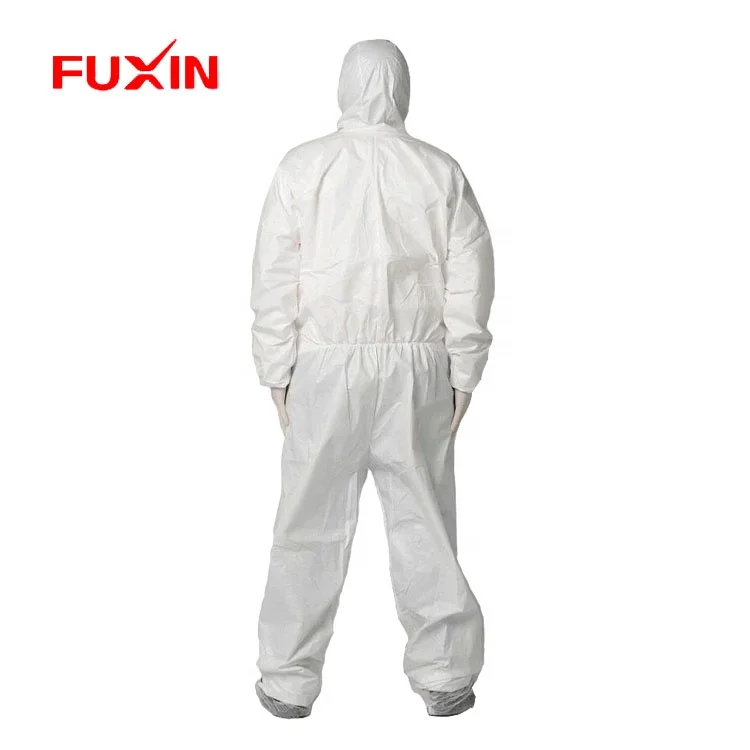 Disposable Coveralls Work with Hood Zipper And Elastic cuff/ waist/ ankle  Suit Coveralls