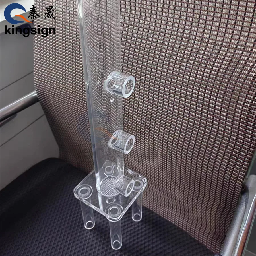 Kingsign customized plexiglass acrylic flanges tubes pmma pipes for waterflows treatment