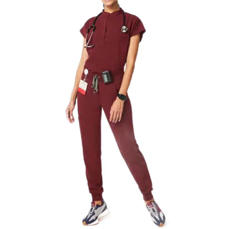Wholesale Doctors and Nurses Female Scrub Nursing Uniform Scrubs Sets Women and Man Jogger Medical Nursing Scrubs Uniforms Sets