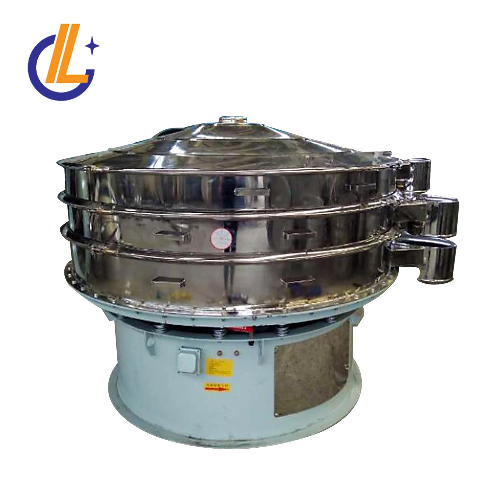 PP plastic granule  double deck mobile vibrating sieve screen customized rotary vibrating screen filter machine