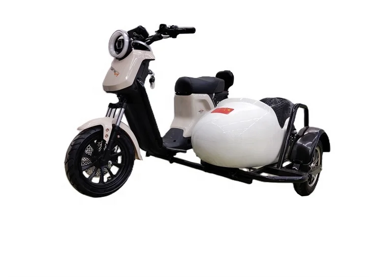 New Tricycle Electric Three-Wheel Motorcycle Lithium Battery SideCar Calf