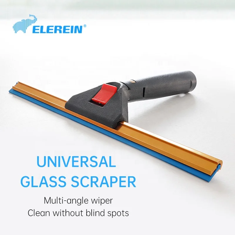 Household cleaning supplies 2 in 1 telescopic swivel window cleaner washing squeegee with aluminium extendable handle