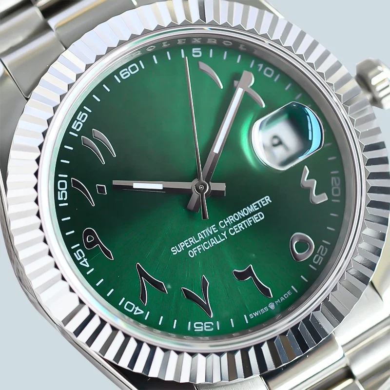 Middle eastern Islamic large numbers Arabic Numeral Dial mens wrist Watches with arabic numbers