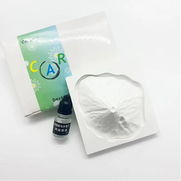 Mount Fuji Decoration Aromatic automotive ceramic diffuser Stone white Purple suspension Oval Reserve aromatic ceramic