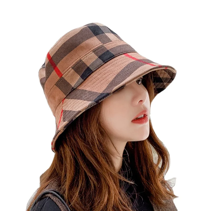 wholesale classical women fashionable print hats big brand hats luxury bucket hat