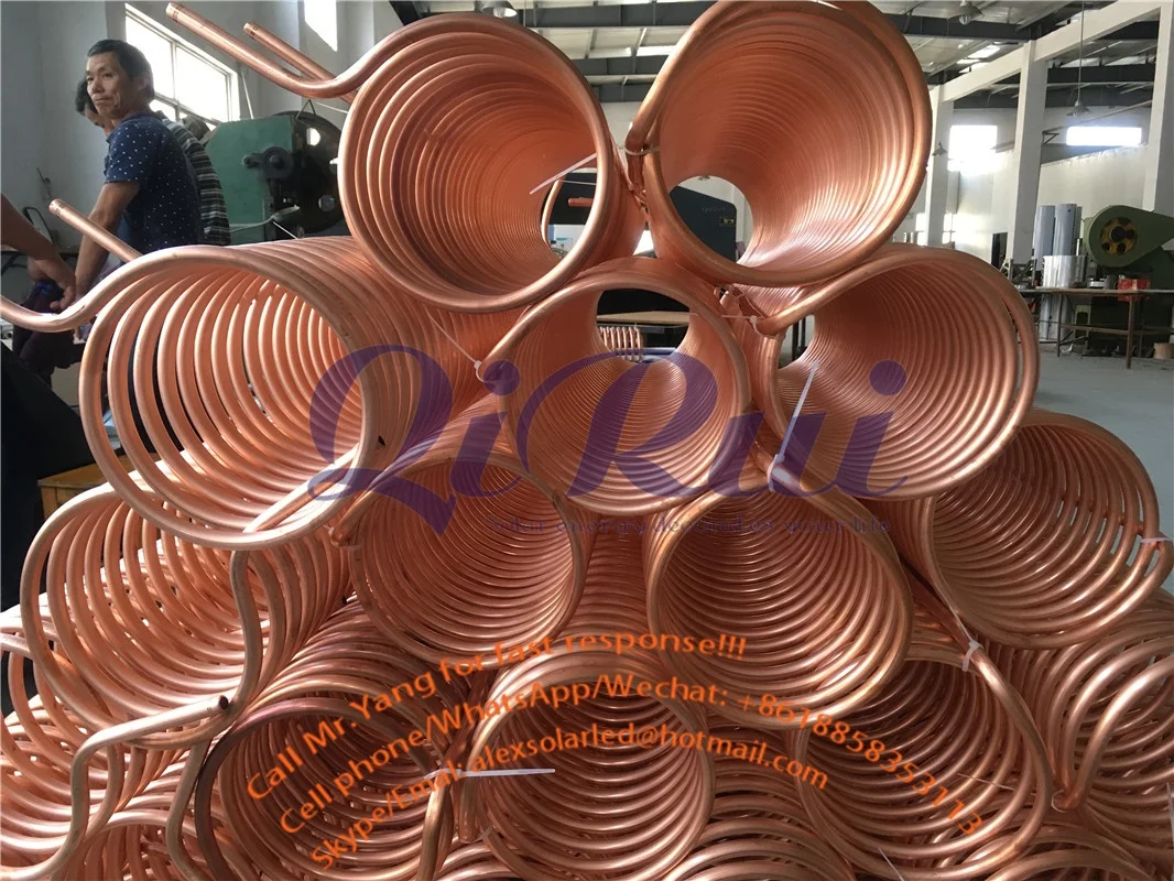 Complete Chauffe Eau Solaire 200L 250 300L 360 Liter Coil Pre-heated Solar Water Heater Solar Geyser with Assistant tank