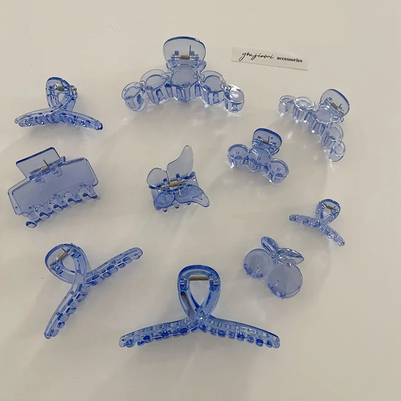  Korean Ins Wind Simple Hair Clip Headwear Cute Transparent Claw