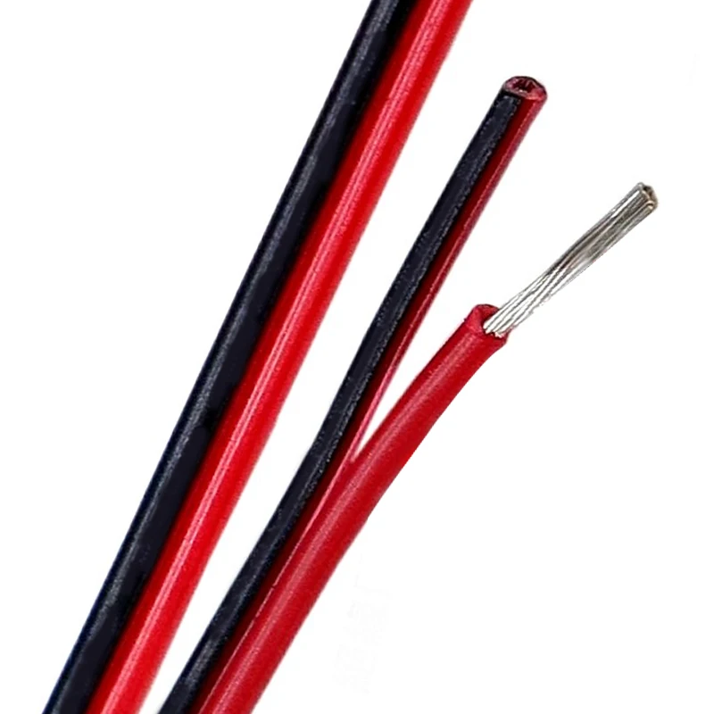 UL2468 18AWG 20 22 24 26 28 AWG 2p Audio Speaker Wire PVC Tinned Copper Flexible Flat Wire