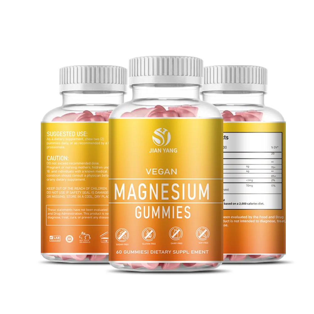 Natural Flavor Gummy Supplement Magnesium Citrate Gummies for Promotes Healthy Relaxation