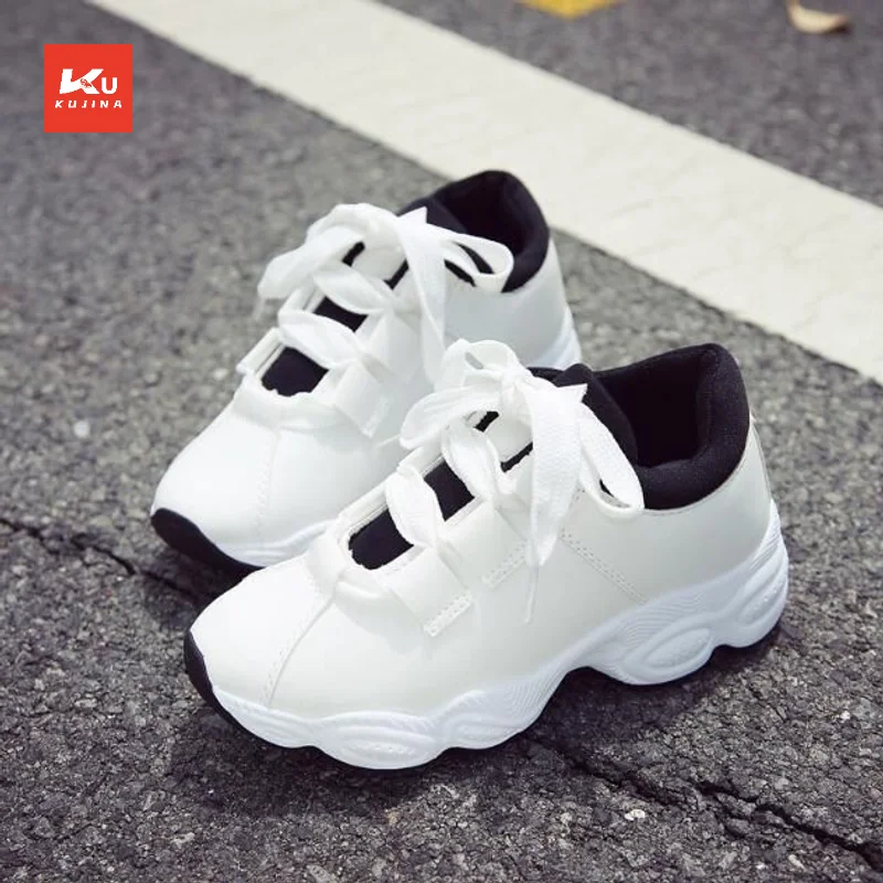 New Fashion Platform Shoes Fashion Casual Sports Running Shoes Non-slip Female Chunky Shoes