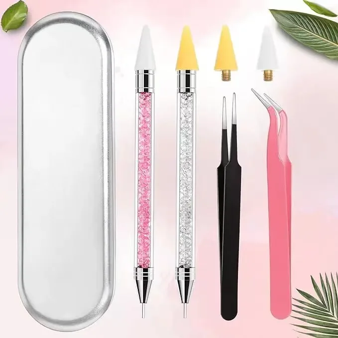 Инструменты для вышивки ногтей, набор для сбора горного хрусталя, инструменты из полимерной глины