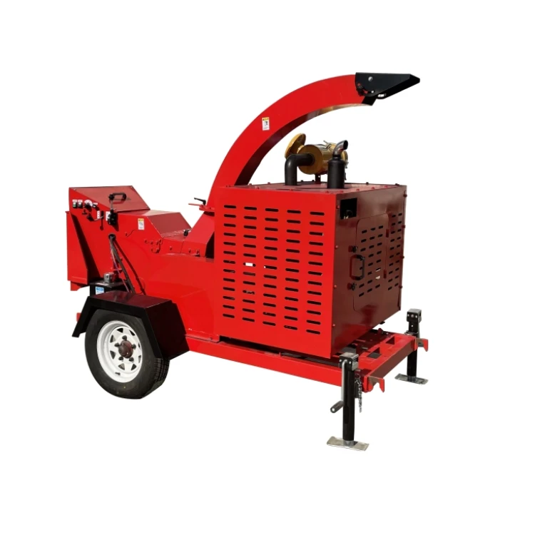 Hot sale 102hp self powered Diesel Wood Chipper Machine Hydraulic feeding Mobile wood chipper shredder