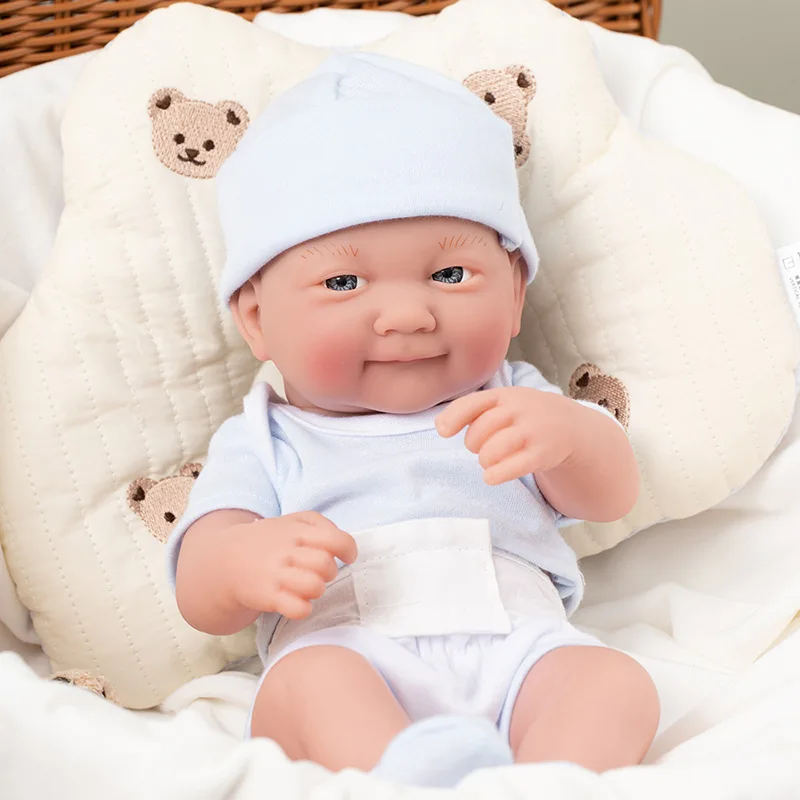 Multiple facial expressions Reborn Baby Doll 35cm Lifelike Newborn Silicone Vinyl Weighted Body