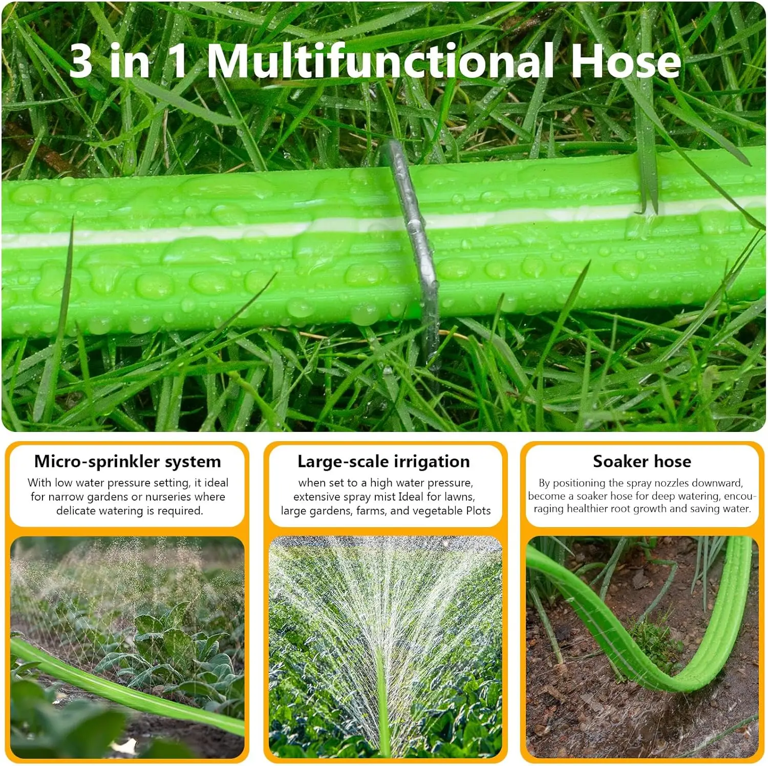 Hot Sale Flat Sprinkler Hose with Holes Soaker Drip  Hose Pipes System for Garden  Irrigation