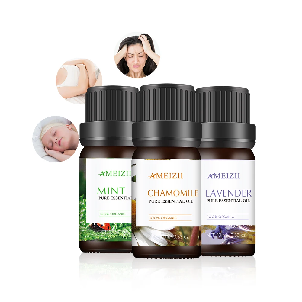 Manufacturer Supply Fragrance Aroma Diffuser Essential Oil Skin Care Peppermint Lavender Aromatherapy Aroma Essential Oil Set