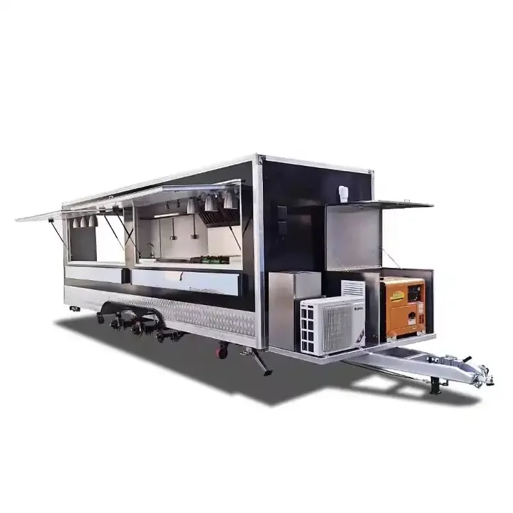 Best Quality Electric Deep Fryer Fast Food Trucks Street Mobile Food Trailer with Full Kitchen Equipments