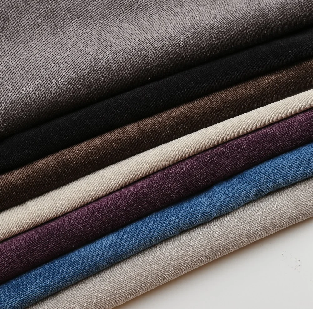 
Factory hot sale Matte luxury corduroy velvet furniture fabric for sofa 