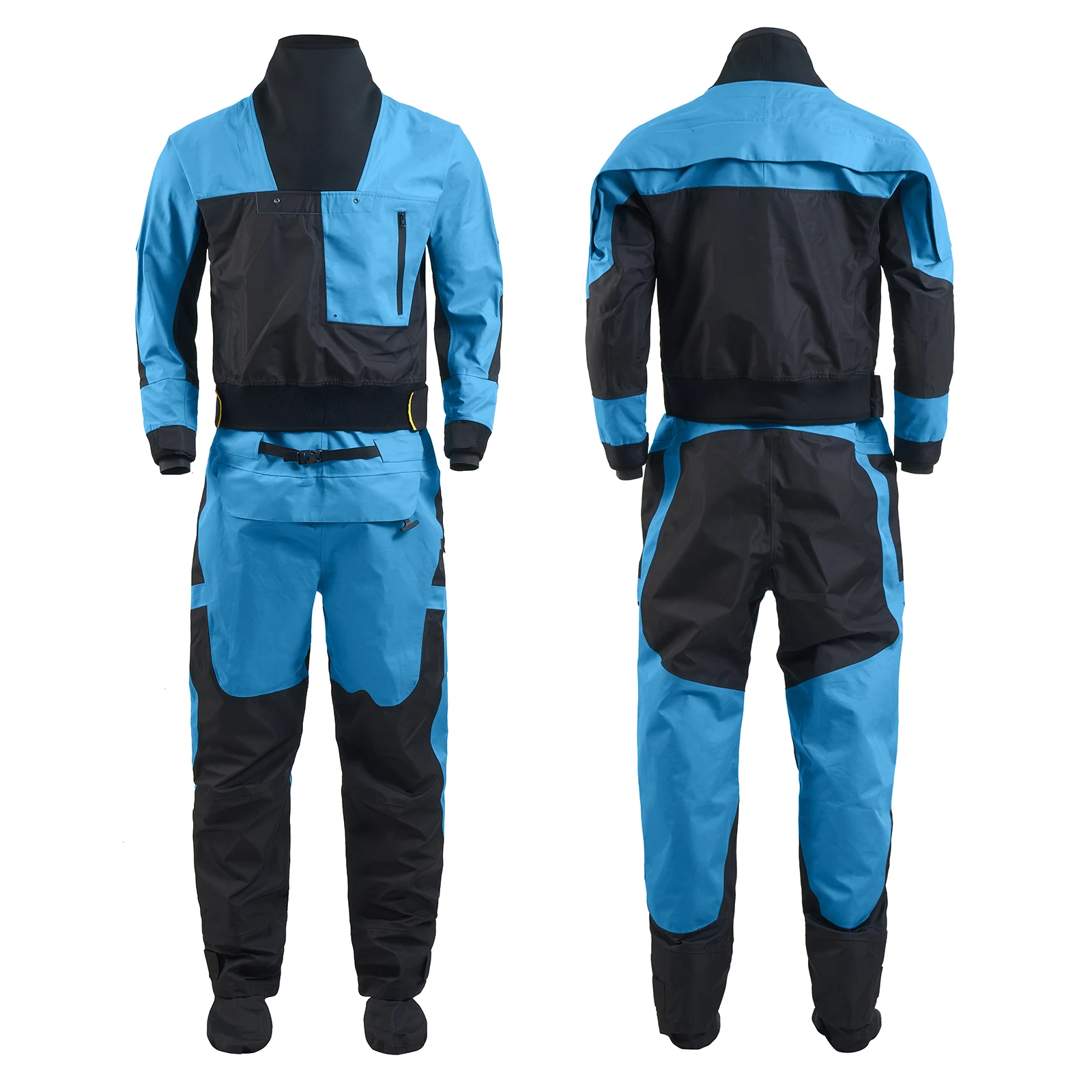 YUELEI 100% waterproof Drysuit In Stock Quick Dry Water Rescue Drysuit Neoprene Dry Suit Kayak Trilaminate Drysuit