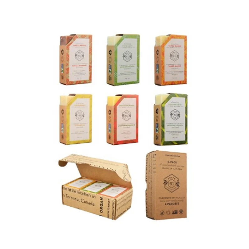 Packing box Custom Soap Packaging Box High Quality Customize Printed Kraft Paper Packaging Soap Box For Home Made Soap