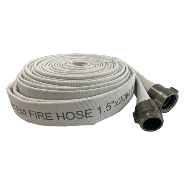 FM UL Approved Pipe Fitting Fire Sprinkler System Fire Protection System Single Double Layer PVC Lining Fire Hose