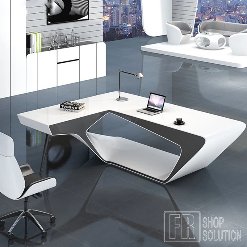 
New Collection Modern Luxury Wood L Shape Executive CEO Office Work Station Furniture Desks 
