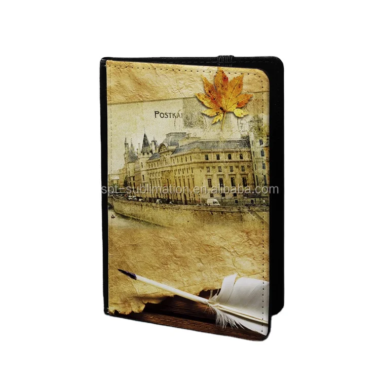 Sublimation Travel Vintage Passport Holders Genuine Leather Wholesale Passport Cover