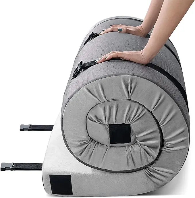 Memory Foam Travel pillow Camping Mattress  Roll Up Travel Car Camping Mattress Sleeping Pad