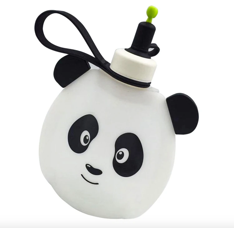 Silicone baby feeding bottles Kids Students Water Bottle With Rope plastic silicone baby feeding bottles Manufacturer