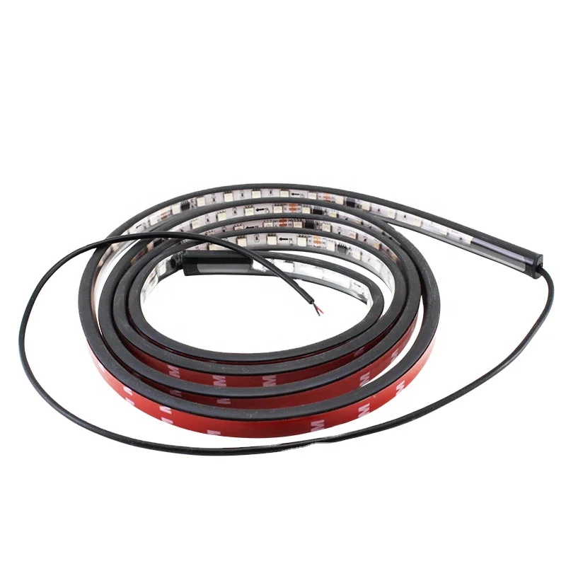 lkt 5050SMD Strobe Running Streamer Led strip lights Dynamic Streamer DC 24V For Van Truck Tailgate Flexible DRL Car Styling