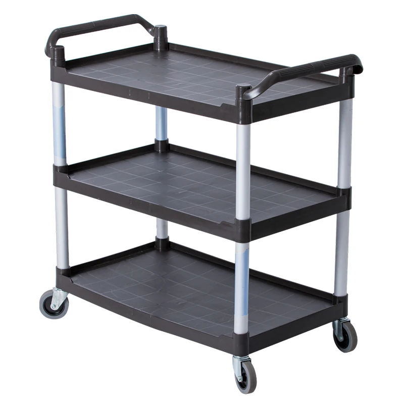  New design Factory Price Full size 3 Tiers Plastic Service Cart/Inflight Aircraft Meal Cart/Plastic Utility Food Trolley