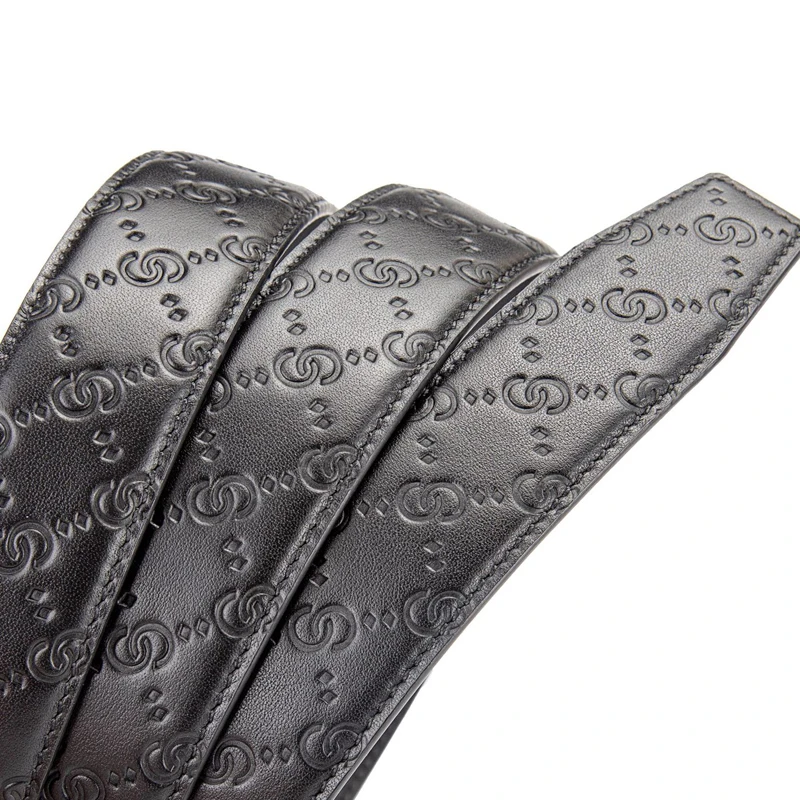 Оптовая продажа, мужской ремень из натуральной кожи с автоматической пряжкой, 3,5 см