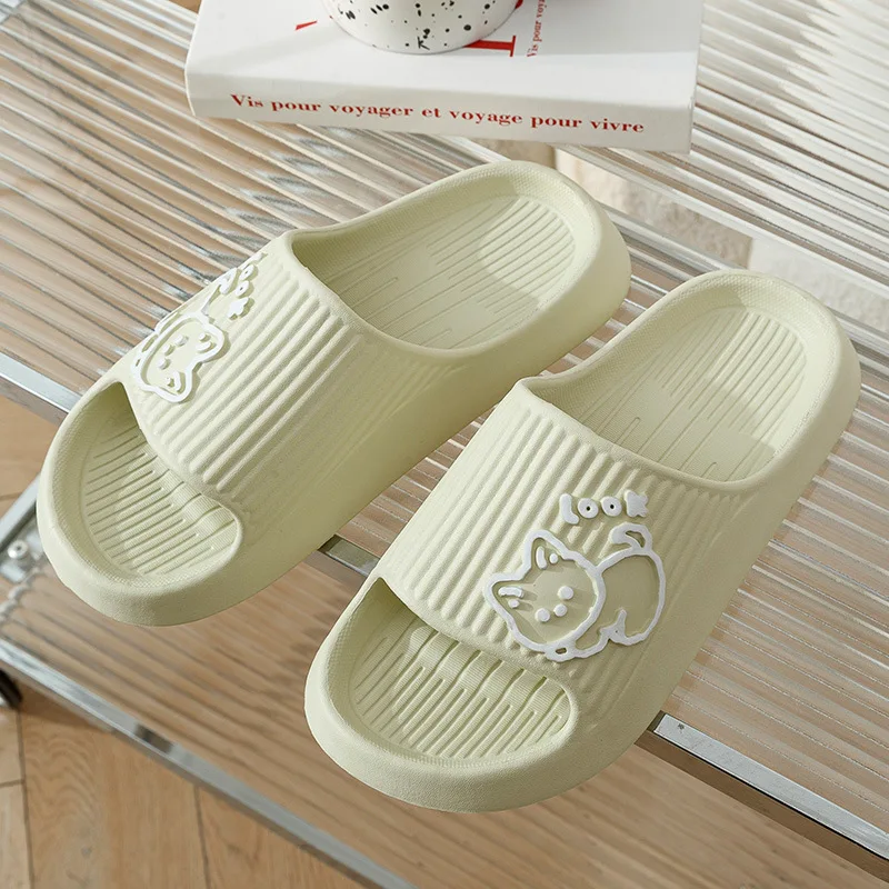 Hot selling summer beach slippers slides flat bath bathroom slippers for women men