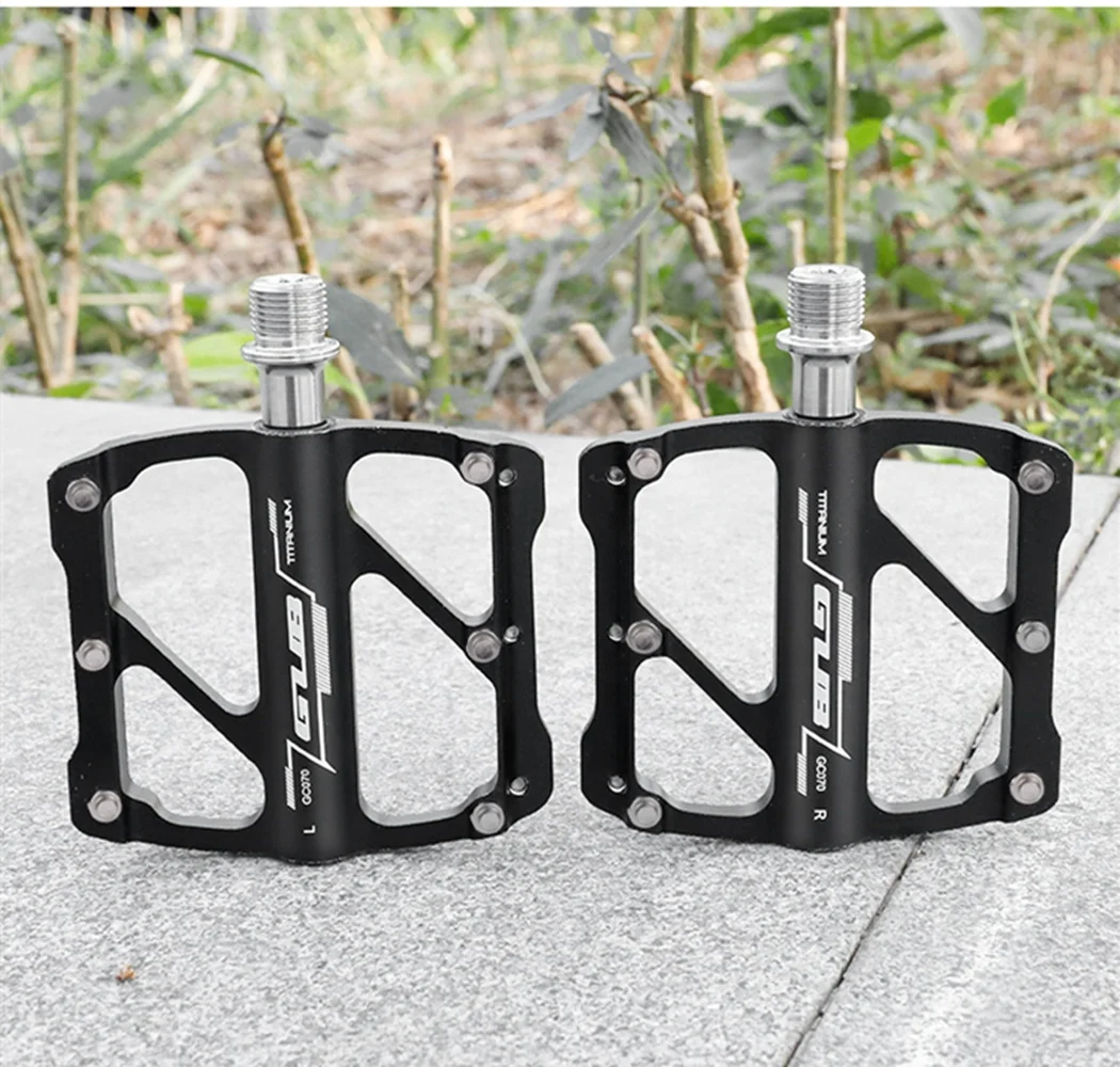 GUB GC-071 Titanium pedal Anti-slip Ultralight CNC MTB Sealed 3 Bearing Pedals BMX Accessories mountain bike pedals