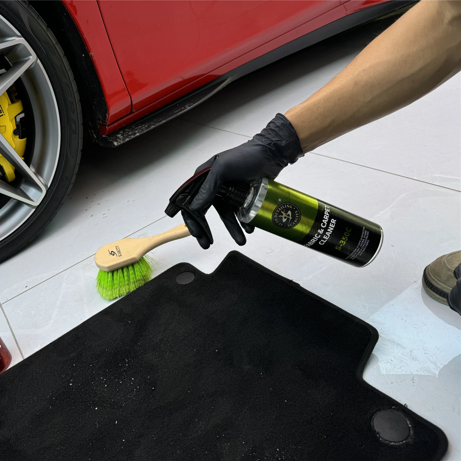 SCARCITY Interior Fabric Cloth Lint Car Clean Liquid 500ml 4L