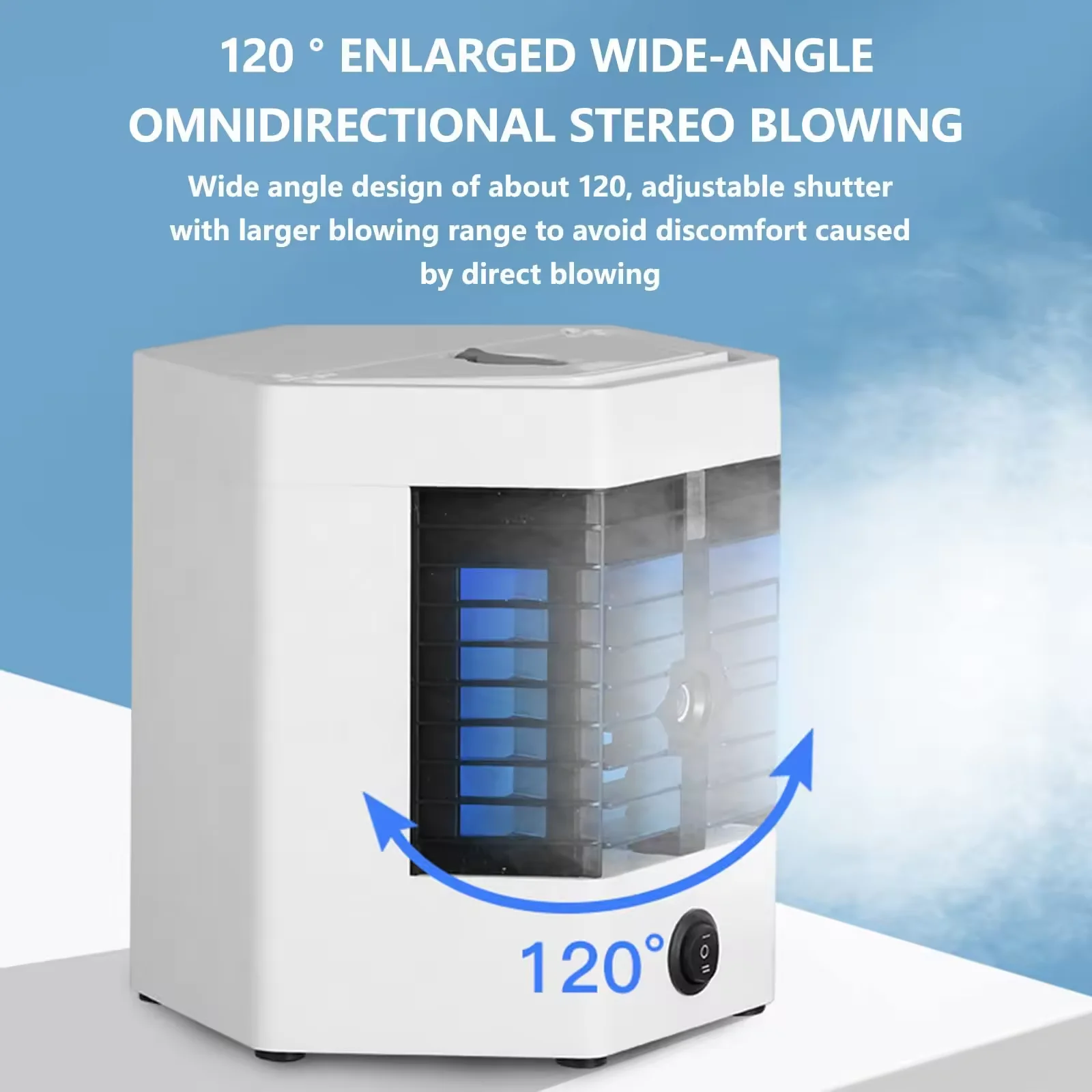Portable mini humidifier ice cool mist air conditioner standing air coolers