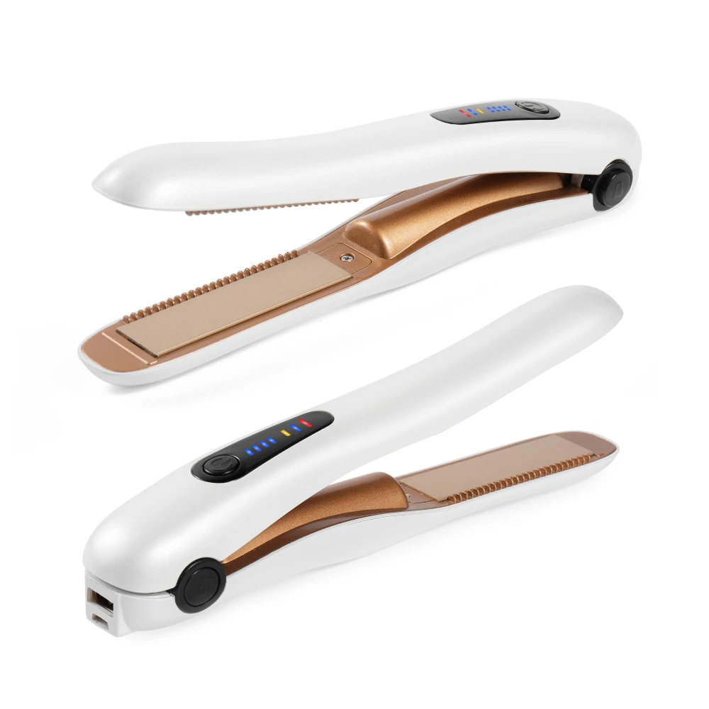 ceramic coating chargeable wholesale cordless wireless car charger flat iron  titanium