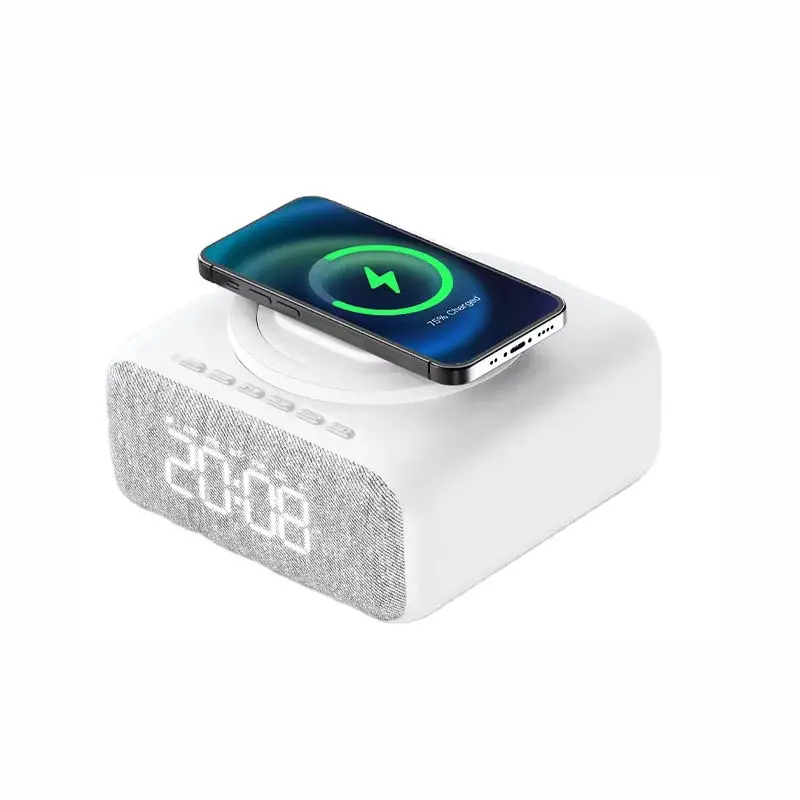 Умная электроника с Bluetooth будильник Беспроводная зарядка 12 видов музыки белый шум счетчик