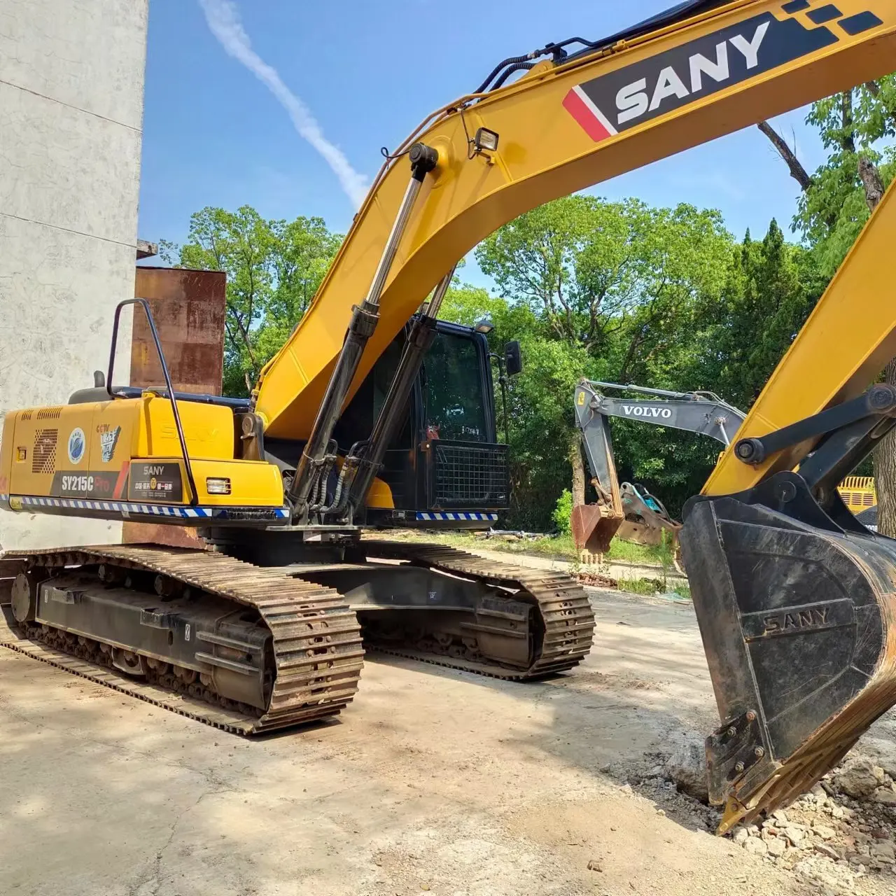 Highly recommend Used SY215C pro Excavator with perfect quality SANY Excavators Used SY215C pro is free shipping