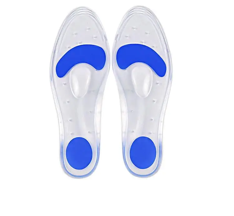 wholesale Silicone insole for men and women cushioned extra thick super soft full sole insole massage decompression