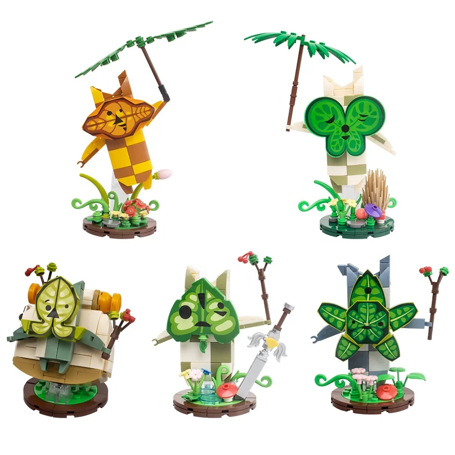 Korok Yahaha 5 IN 1 Characters Building Block Sets Cute Game Characters Action Figures Educational Toys Building Block