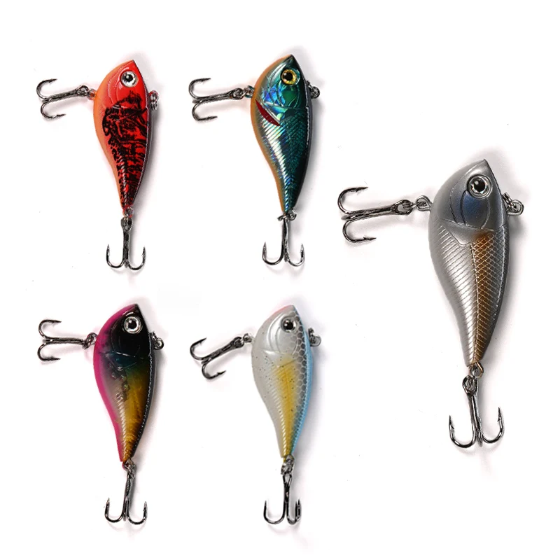 HYD 50mm 14.5g  Vibration Hard Lure ABS Plastic Sinking Bait 3D Eyes Long Casting Fishing Lure Vib Lure